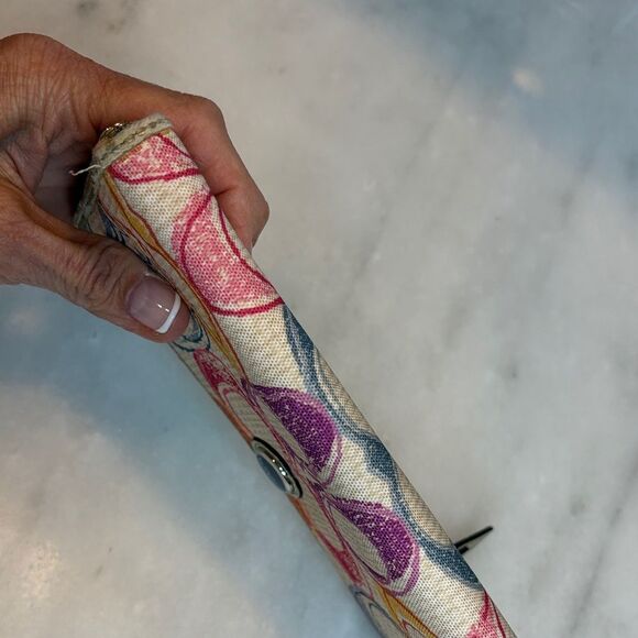 Coach Wallet Poppy Dream Multi-Color Scribble Logo Clutch Wallet - Picture 11 of 16